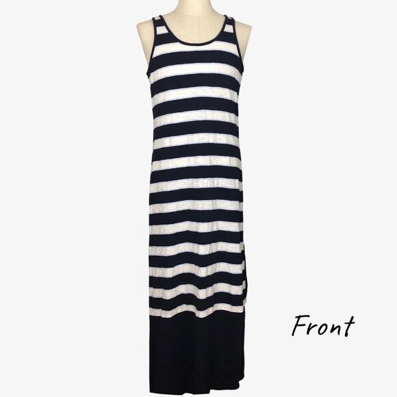 Gap Dress Large Sleeveless Striped Long Maxi - Picture 1 of 12